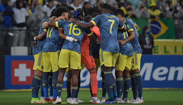 Selección Colombia vs Brasil. 