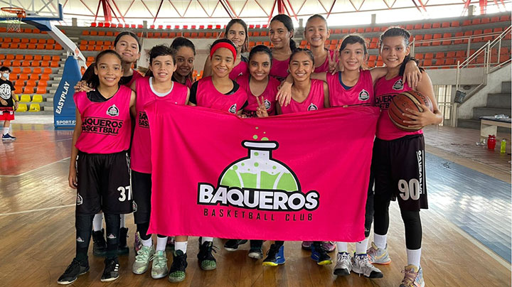 El equipo Sub-13 femenino de Baqueros se coronó campeón de la Copa Nacional de Clubes.