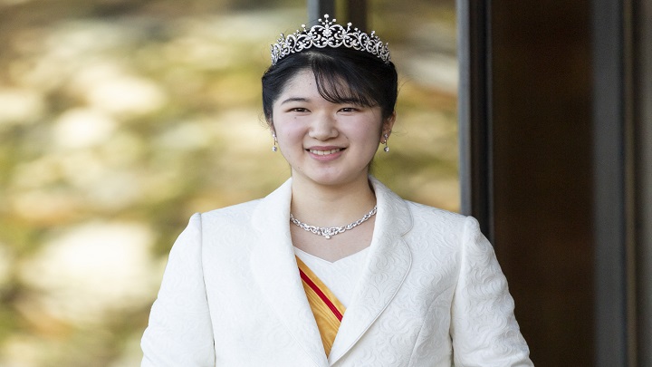 La princesa japonesa Aiko, hija del emperador Naruhito y la emperatriz Masako. /AFP