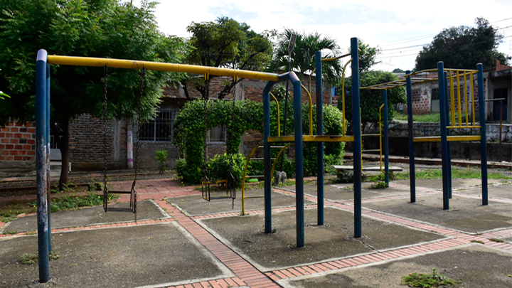 Parque principal barrio La Divina Pastora.
