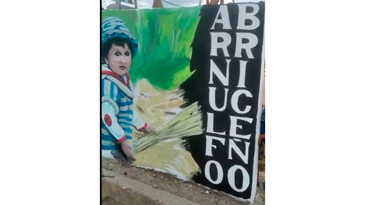 En el barrio Arnulfo Briceño, la comunidad pintó imágenes alusivas a la labor diaria de los campesinos.
