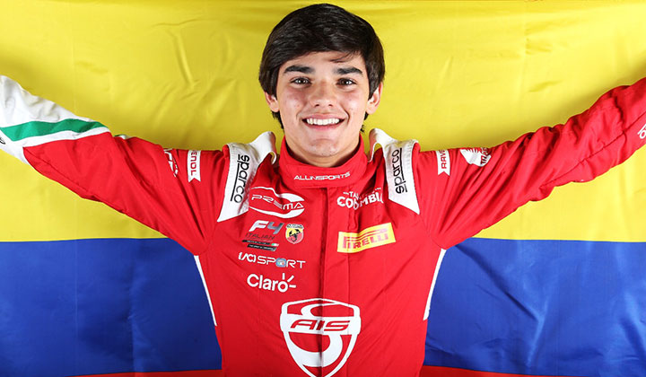 Sebastián Montoya, piloto colombiano. 