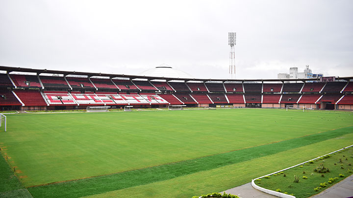 Cancha del estadio General Santander. 