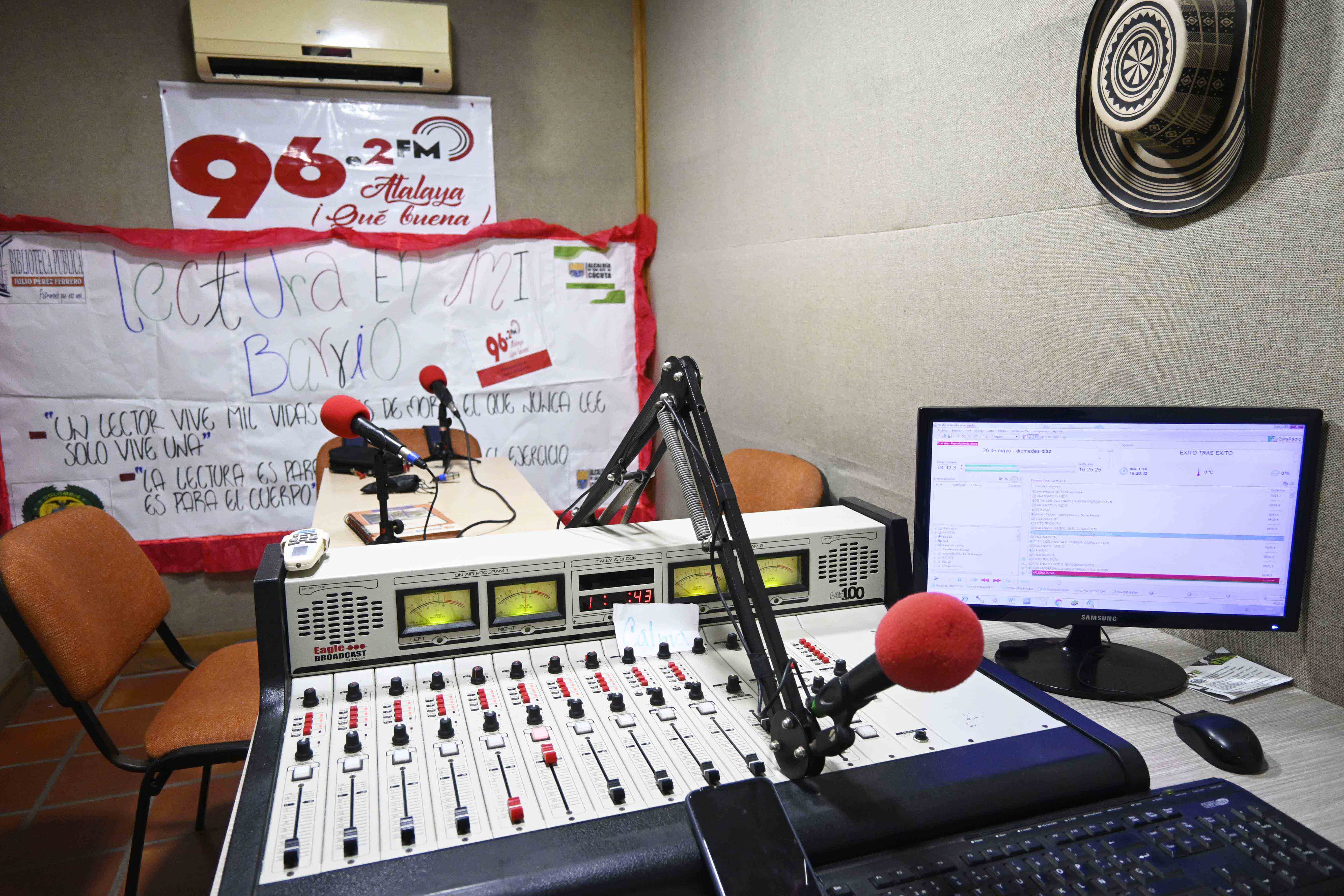 Atalaya FM 96.2, emisora comunitaria de la ciudad de Cúcuta. Foto: Jorge Ivan Gutierrez