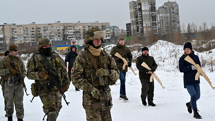 Militares en Rusia.