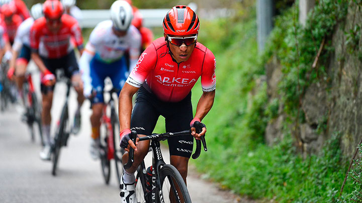 Nairo Quintana en el Tour de los Alpes Marítimos. 