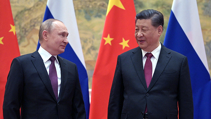 Presidentes de Rusia y China