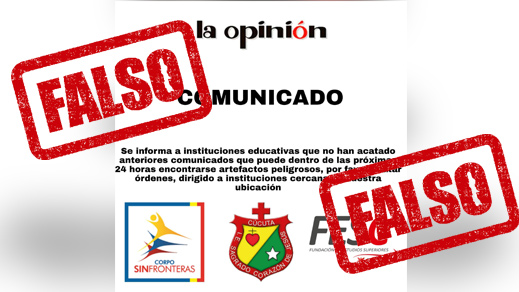 A nombre de La Opinión piden a estas instituciones cercanas a la sede del medio de comunicación “acatar las órdenes”.