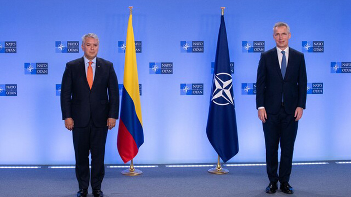 El presidente Iván Duque le agradeció a la OTAN su apoyo a Colombia. / Foto: Colprensa
