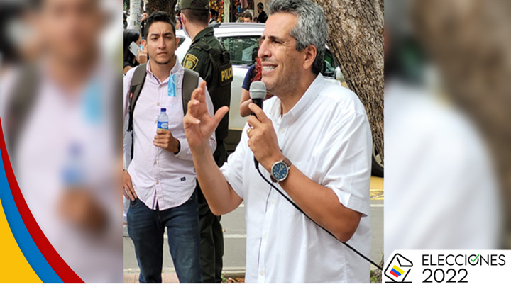 El senador liberal, Luis Fernando Velasco, estuvo de visita en Cúcuta, presentando las propuestas del Pacto Histórico. / Foto: Cortesía