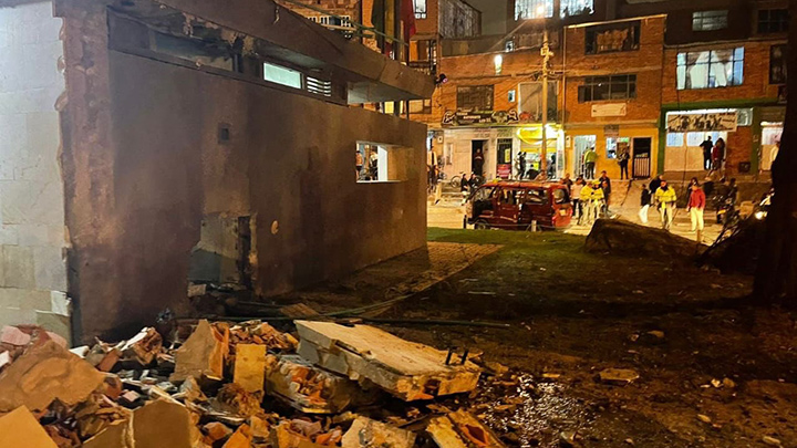 Detonación de CAI en Bogotá.
