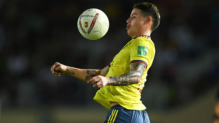 James Rodríguez marcó el gol del triunfo de Colombia ante Venezuela. 