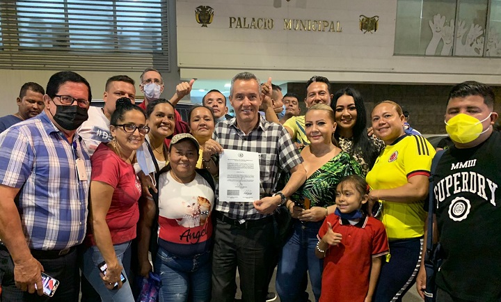 Carlos Julio Socha ya se había posesionado como alcalde de Villa del Rosario./Foto Cortesía