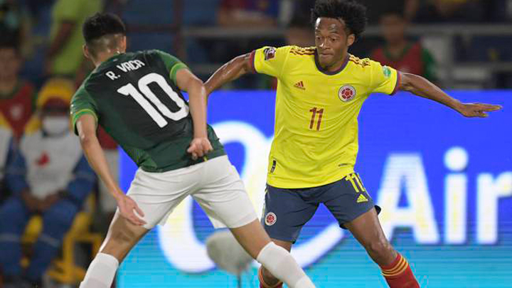 or acumulación de tarjetas, Cuadrado fue desconvocado de la Selección Colombia