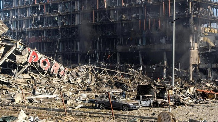 La guerra entra en Kiev con el bombardeo de un centro comercial./Foto: internet