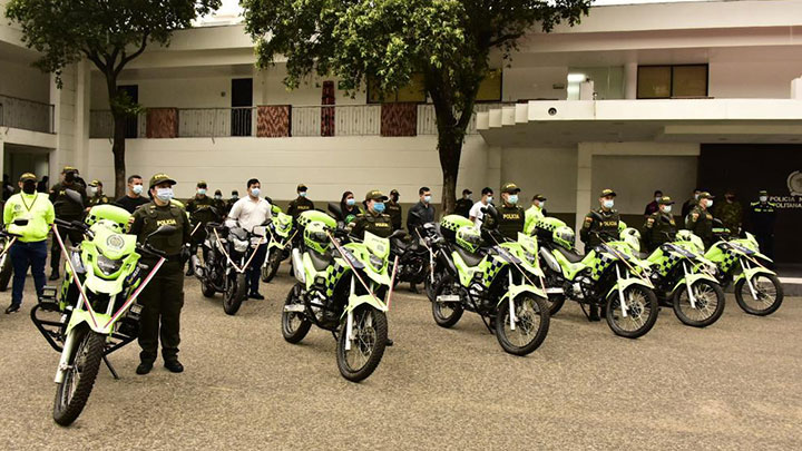Nuevas motocicletas para la Fuerza Pública en Cúcuta