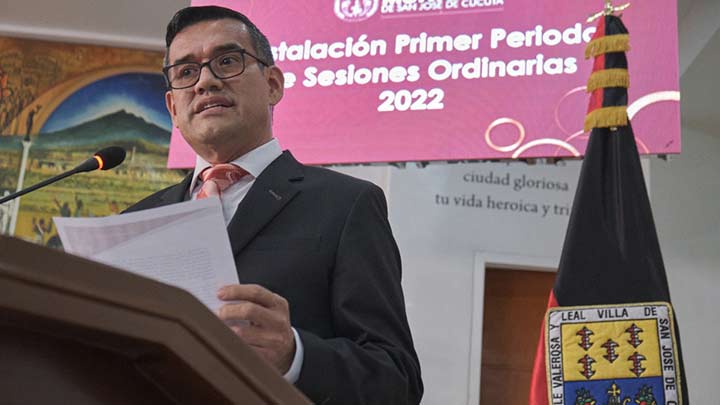 Oliverio Castellanos, presidente del concejo de Cúcuta./Foto cortesía