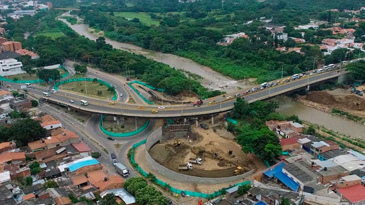 Conectantes del puente Benito Hernández ya avanzan en el 50%./Foto cortesía