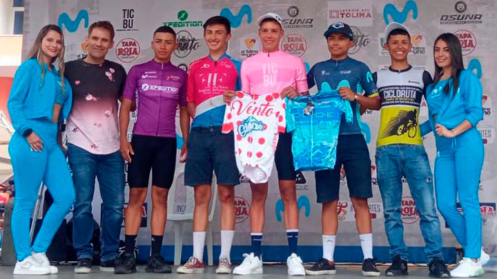 Sebastián Galvis Rodríguez ganó la Vuelta a Tolima Máster 2022 en la categoría juvenil. 