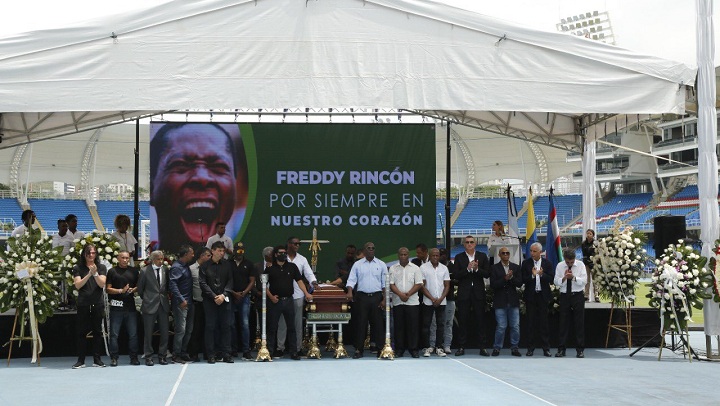El homenaje a Freddy Rincón en el estadio Pascual Guerrero