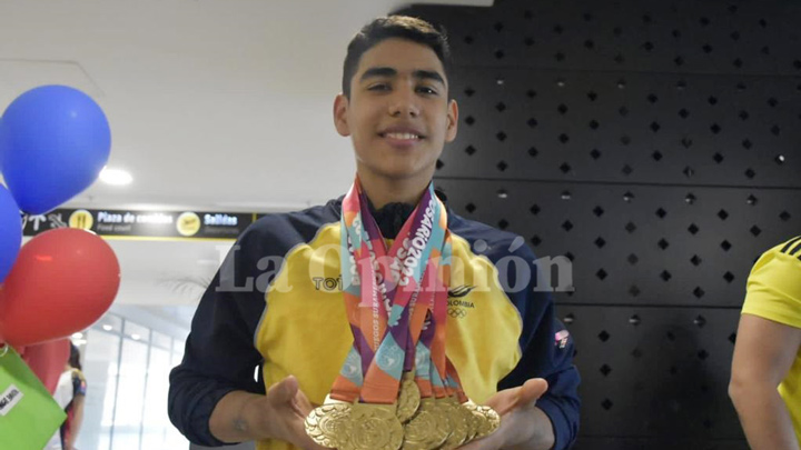Ángel Barajas, gimnasta cucuteño siete veces campeón en los Juegos Suramericanos de la Juventud