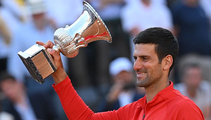 Novak Djokovic, campeón del Masters de Roma 2022. 