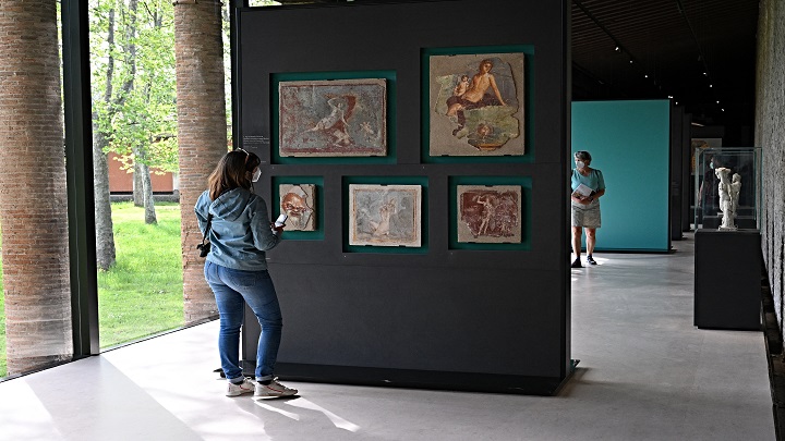 Exposición en Pompeya / Foto: AFP