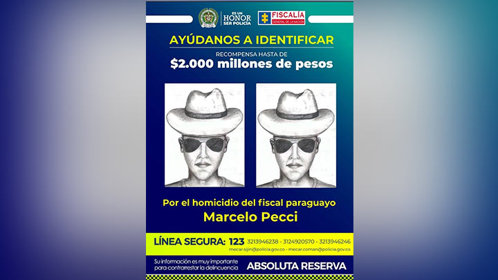 Hasta $2 mil millones por información de los asesinos del fiscal Pecci