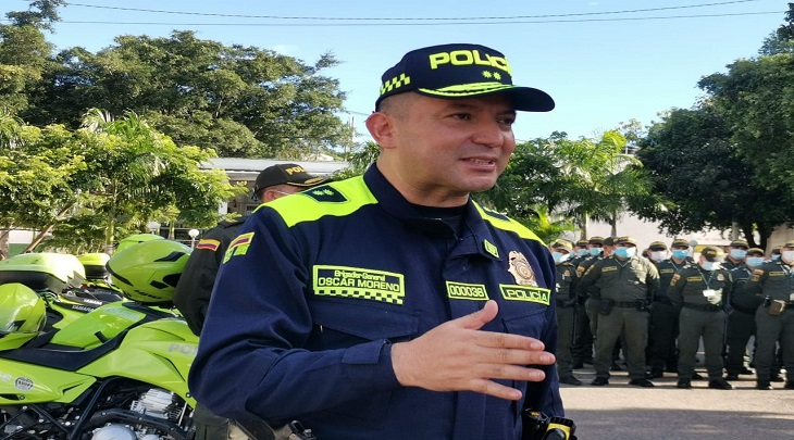 Brigadier general Oscar Moreno, comandante de la policía./Orlando Carvajal