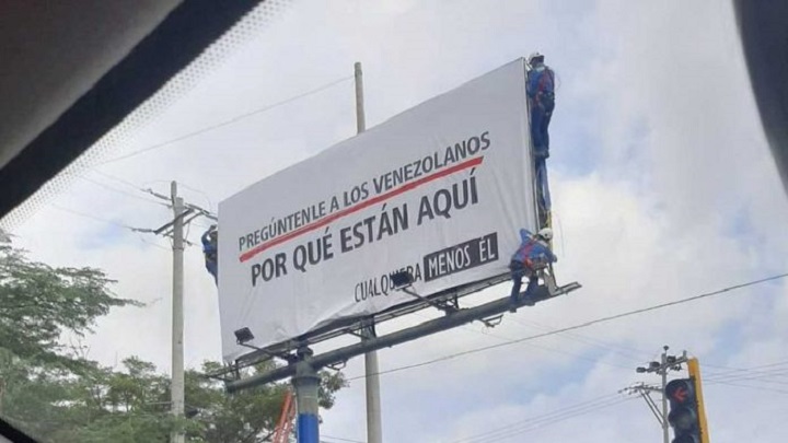 Valla política genera polémica en Santa Marta./Foto: internet