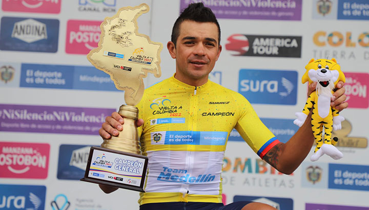 Fabio Duarte, campeón de la Vuelta a Colombia 2022. 