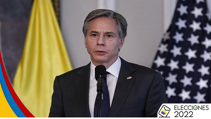 El secretario de Estado de ese país, Antony Blinken, felicitó a Colombia por fortalecer su democracia./Foto: Colprensa