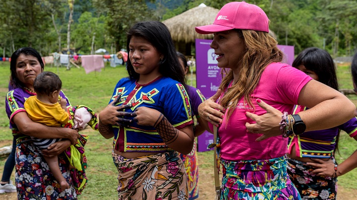 Mujeres indígenas acceden por primera vez a la detección de cáncer de mama./Foto: Colprensa