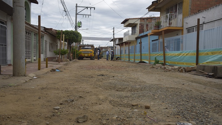 La primera vía en ser intervenida con este proyecto fue la calle 8 entre avenidas 3 y 5 del barrio San Luis./ Foto: Pablo Castillo/La Opinión