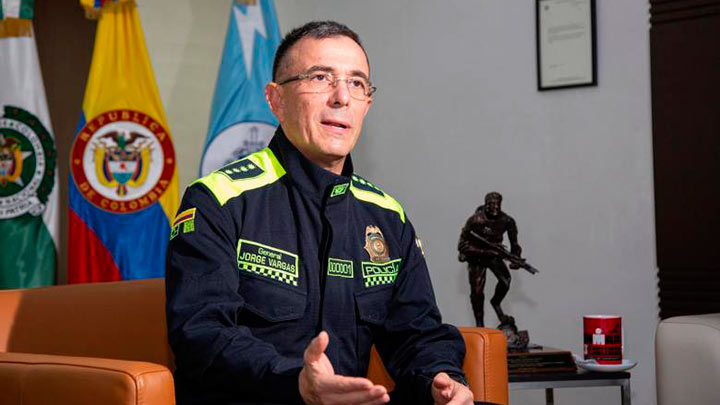 General Jorge Luis Vargas, director de la Policía.