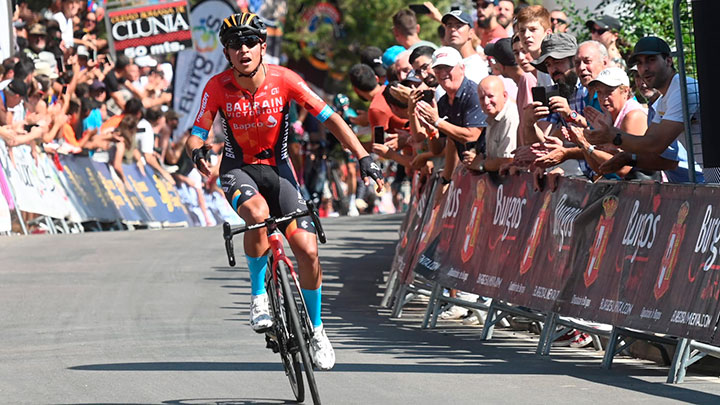 Santiago Buitrago ganó la primera etapa denla Vuelta a Burgos.