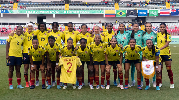 Selección Colombia femenina Sub-20 en el Mundial de Costa Rica. 
