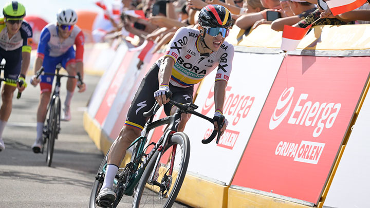 Sergio Higuita ganó la tercera etapa de la Vuelta a Polonia. 