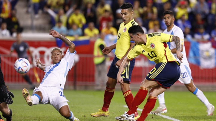 James Rodríguez fue el encargado de abrir el marcador en el amistoso contra Guatemala.