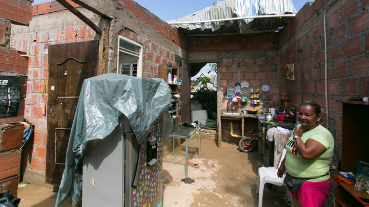 La tormenta arrasó los techos de la vivienda /Juan Pablo Cohen 