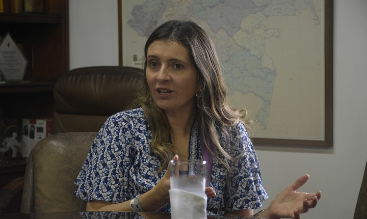 La senadora Paloma Valencia habla sobre los nuevos planes del Centro Democrático en materia política./Foto Pablo Castillo-La Opinión