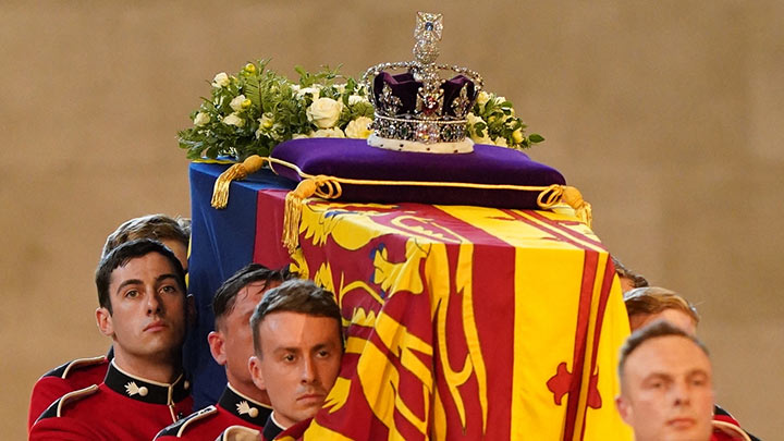 El polémico ataúd de la reina Isabel II, ¿hecho de oro?./Foto: AFP