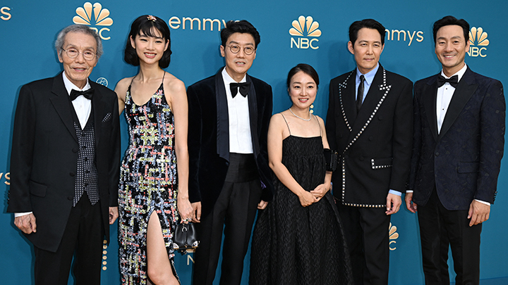 Mejor actor en serie dramática: Lee Jung-jae, 'El juego del calamar'.