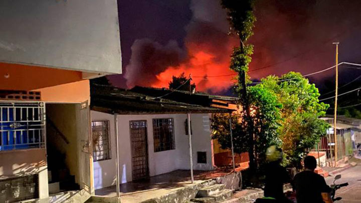 Incendio en Barrancabermeja