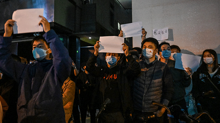 Protestas en China por ley 'cerocovid'