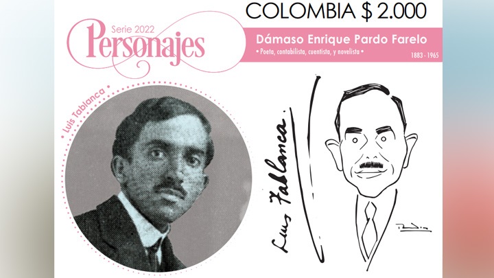 La vida y obra del escritor carmelitano Enrique Pardo Farelo quedó inmortalizado a través de un sello postal.
