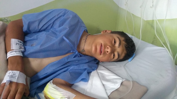 El juvenil ciclista nortesantandereano José Luis Sandoval sufrió una caída en la Vuelta al Futuro que se disputa en Boyacá.