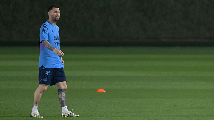 Lionel Messi, estrella de Argentina. 