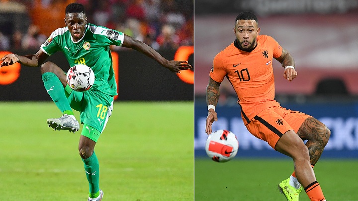  El senegalés Ismail Sarr y el delantero holandés Memphis Depay lideran a sus selecciones en duelo de estreno en el Mundial 2022.