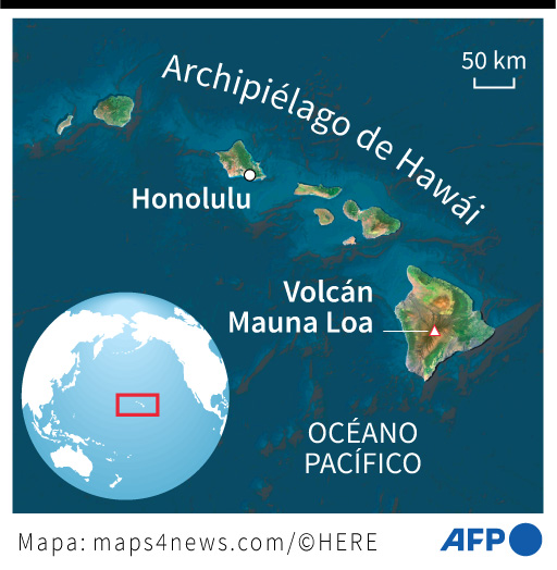 Archipiélago de Hawái. / Gráfico: AFP